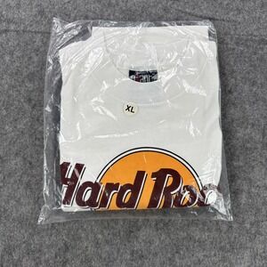 Vintage Hard Rock Cafe Newport Beach Shirt Mens XL White Made USA Giant 90s